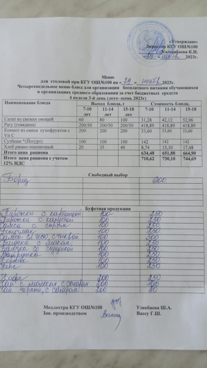 Ас мәзірі 29.11.2023