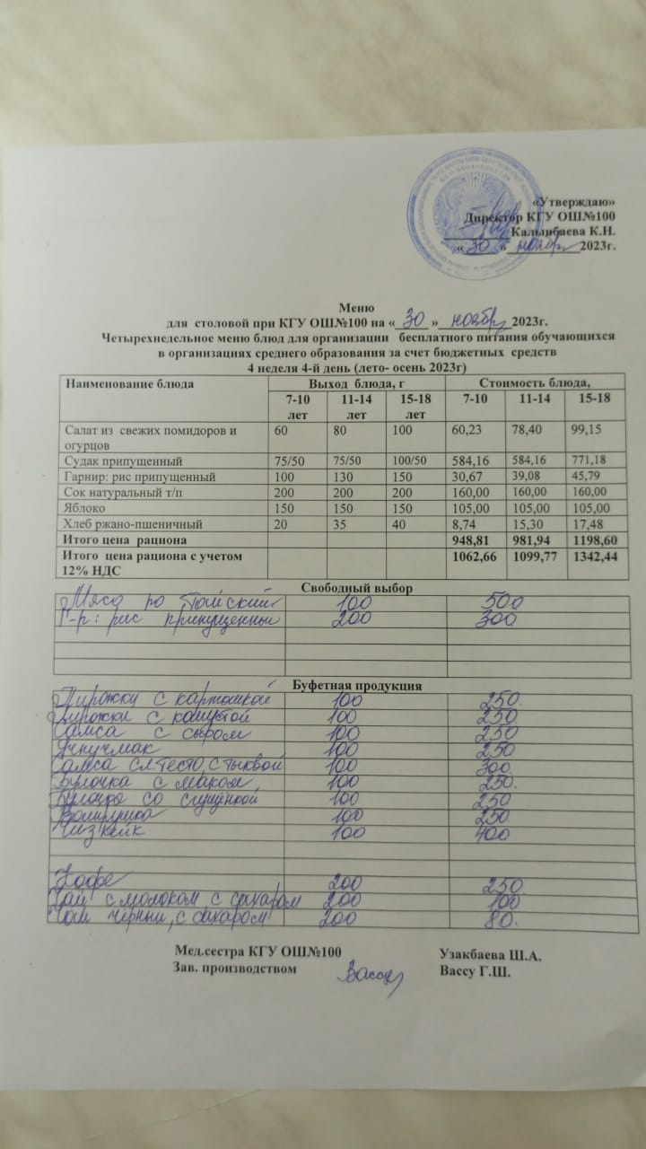 Ас мәзірі 30.11.2023