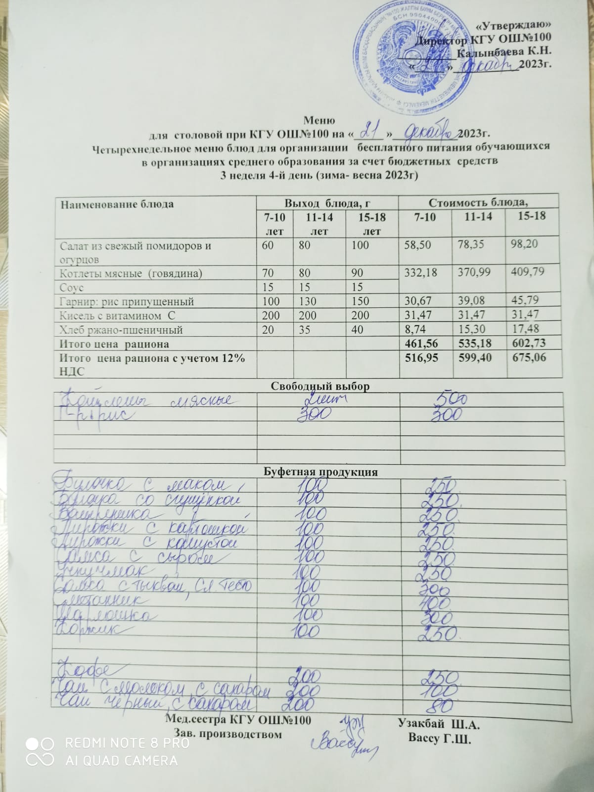 Ас мәзірі 21.12.2023